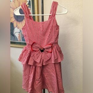 Disney Red Gingham Dress with Bow